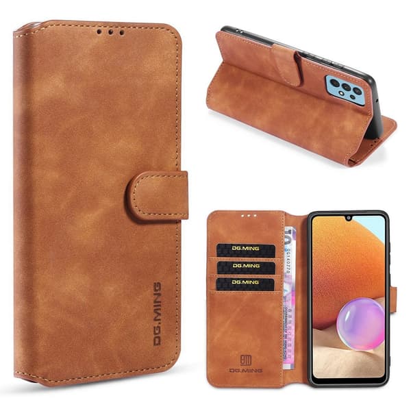 DG.MING Samsung Galaxy A32 retrokuoret - Ruskea Brown
