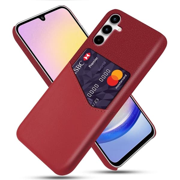 Bofink Samsung Galaxy A25 korttikotelo - Punainen Red