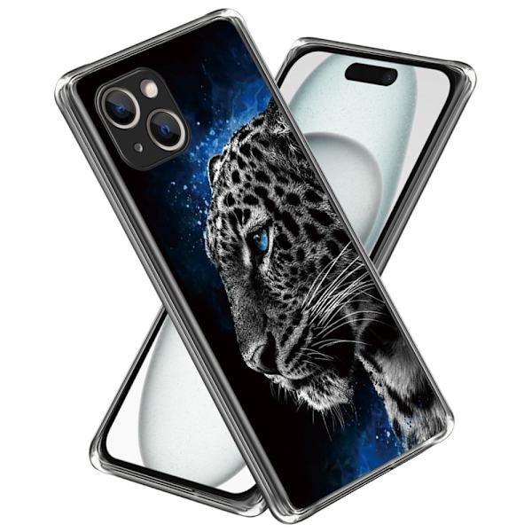 Deco iPhone 15 deksel - Tiger Blue