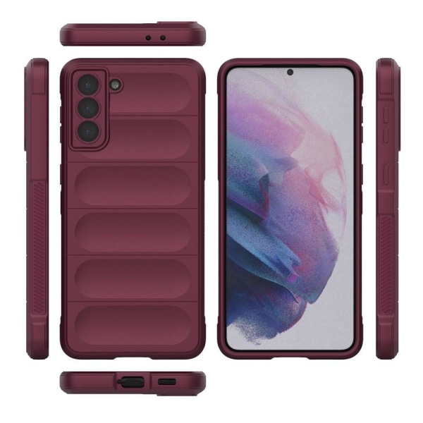 Mjukt greppformat Samsung Galaxy S21 Plus 5G skal - Röd Röd