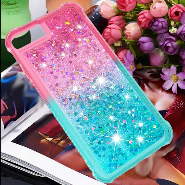 Princess iPhone SE (2022) / iPhone SE 2020 / iPhone 7 kotelot - Pinkki / Taivaansininen Multicolor