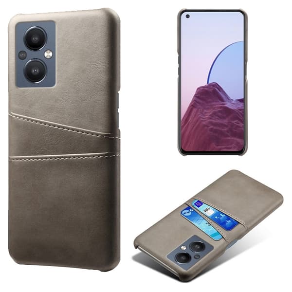 Dual Card Suojakotelo Oppo Reno7 Z / Nord N20 5g - Harmaa Silver grey