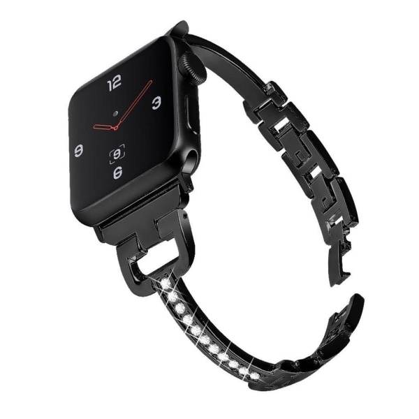 Apple Watch Series 5 40mm rhombus aluminum legering Urrem - Sort Black