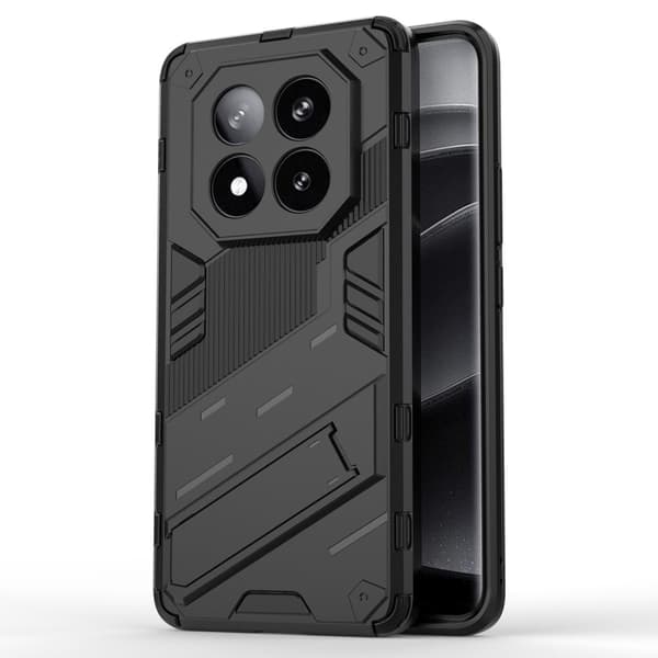 Stødsikkert moderne Xiaomi Redmi Note 14 Pro Plus 5G hybridcover - Sort Black