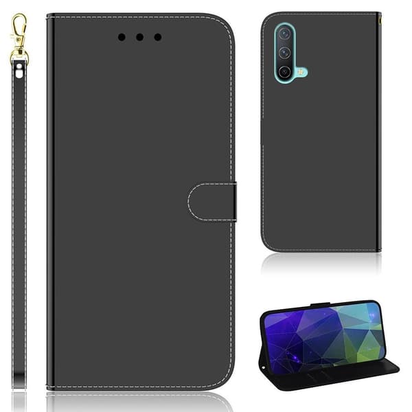 Mirror OnePlus Nord CE 5G flip-etui - Svart Black