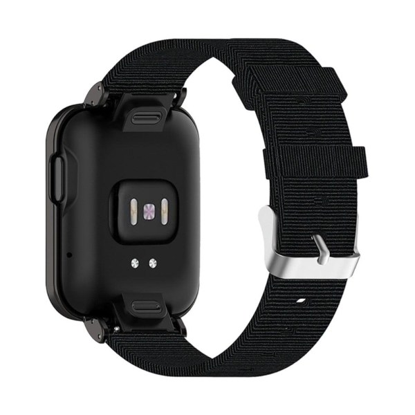 Xiaomi Mi Watch Lite / Redmi Watch klockarmband i nylon canvas - Svart Svart