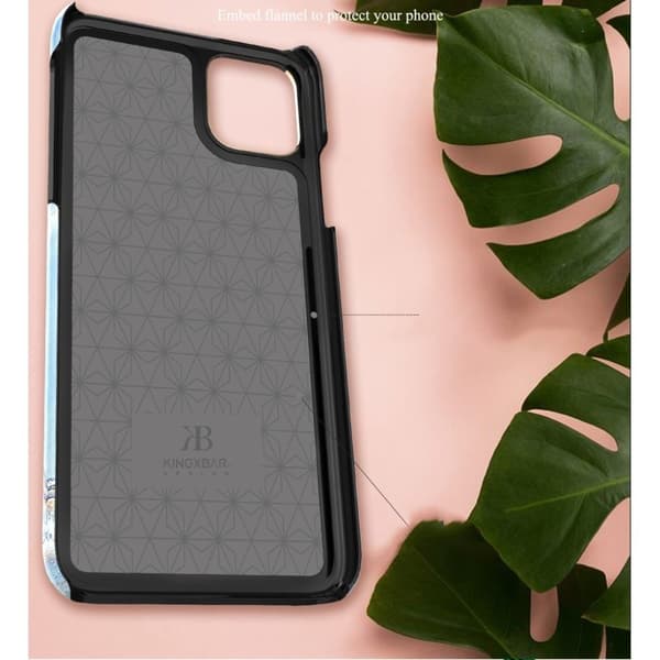 Kingxbar iPhone 11 Pro luksus Swarovski etui - Blå Blue
