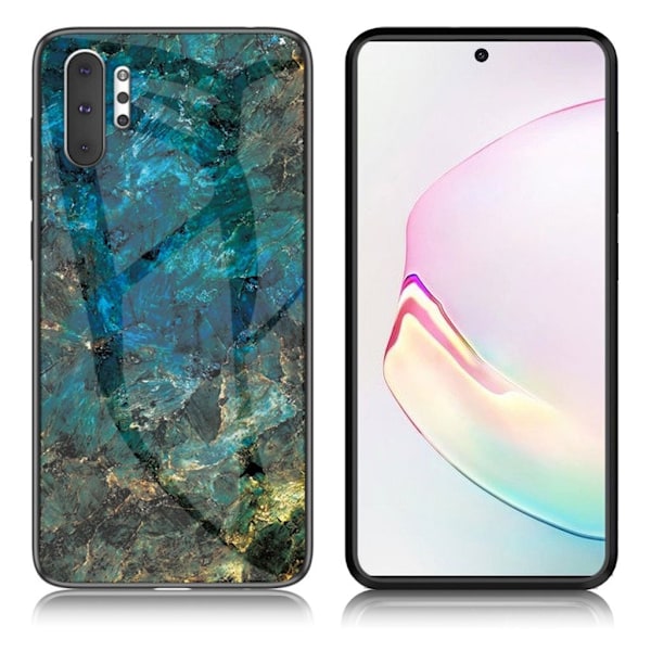 Fantasy Marmor Samsung Galaxy Note 10 Plus skal - Smaragd Grön