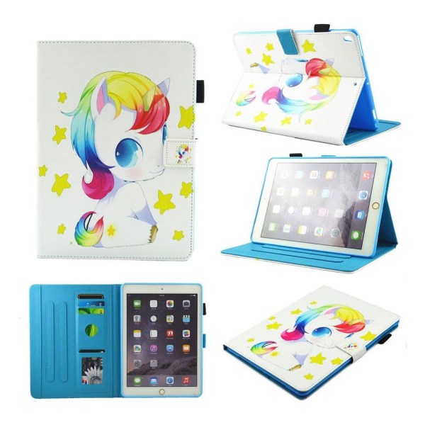 iPad Air (2019) pattern leather case - Unicorn and Star Multicolor