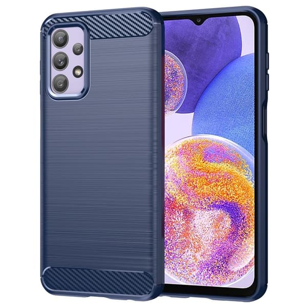 Carbon Flex Samsung Galaxy A23 5G / Samsung Galaxy A23 skal - Blå Blå