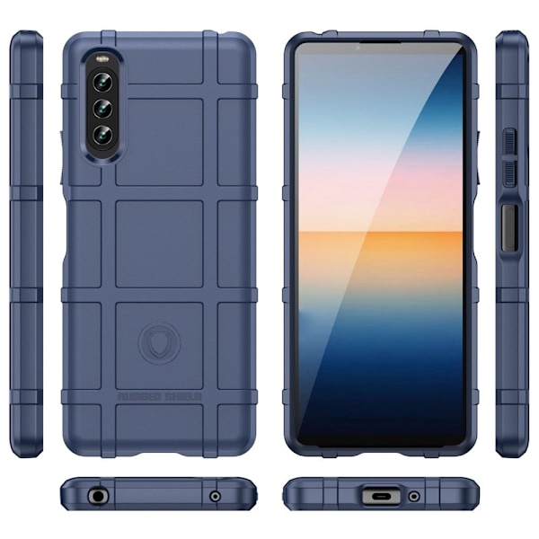 Rugged Shield Sony Xperia 10 IV skal - Blå Blå