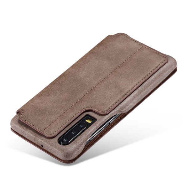 LC.IMEEKE Huawei P30 læderetui - Kaffe Brown