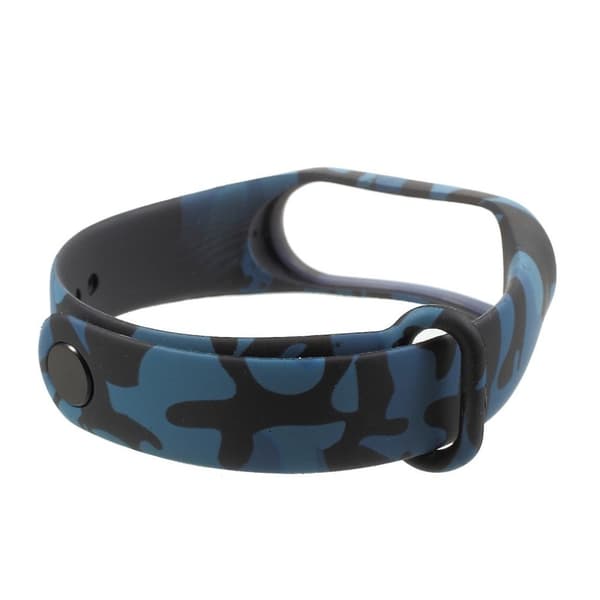 Xiaomi Mi Band 3 camouflage silikone Urrem - Blå Blue