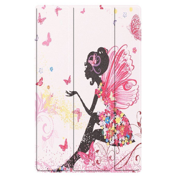 Lenovo Tab M10 HD Gen 2 tri-fold mønster læder flip etui - Skønhed Pink