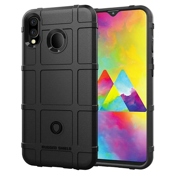 Rugged Shield Samsung Galaxy M20 skal - Svart Svart