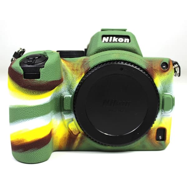 Nikon Z5 silikonikotelo - Naamiointi Green