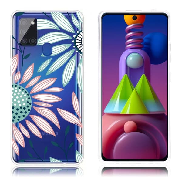 Deco Samsung Galaxy M51 Etui - Fargerik Blomster Multicolor