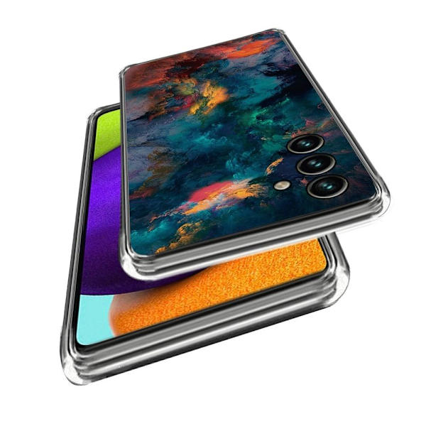 Deco Samsung Galaxy A34 5G Suojakotelo - Rosy Clouds Multicolor