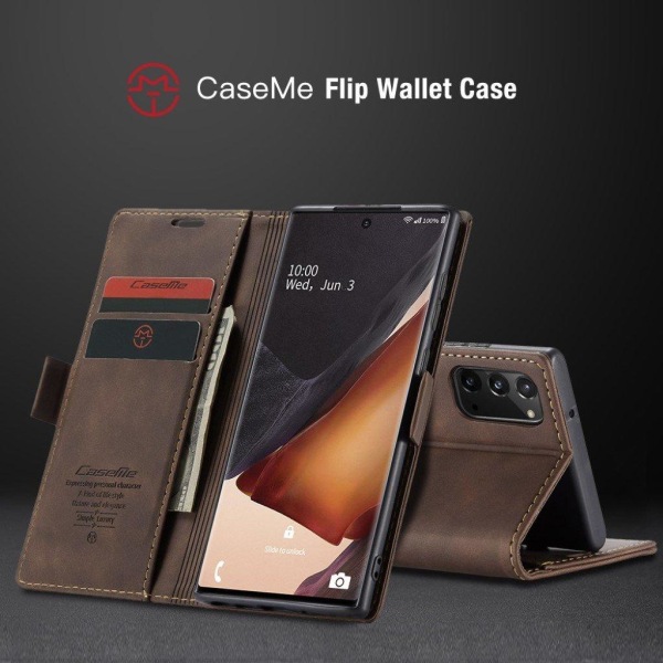 CaseMe Samsung Galaxy Note 20 Vintage Case - Coffee Brown