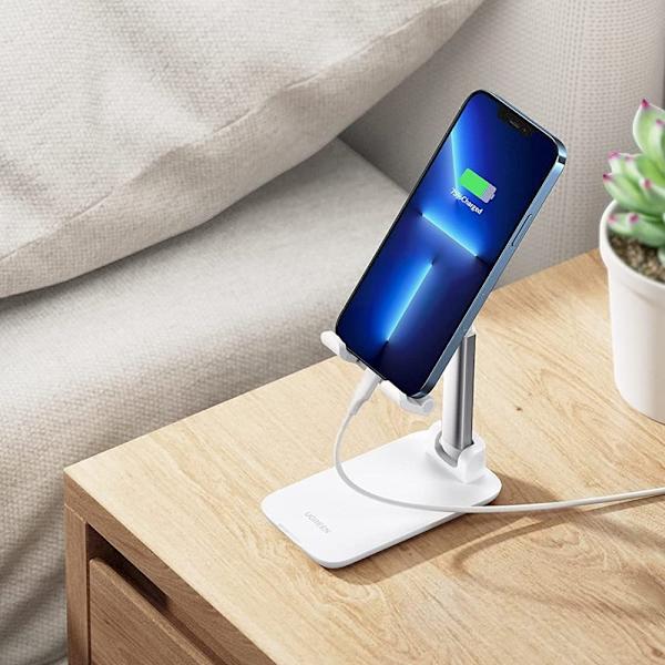 UGREEN Universellt fällbart telefonstativ för skrivbord - Vit Vit