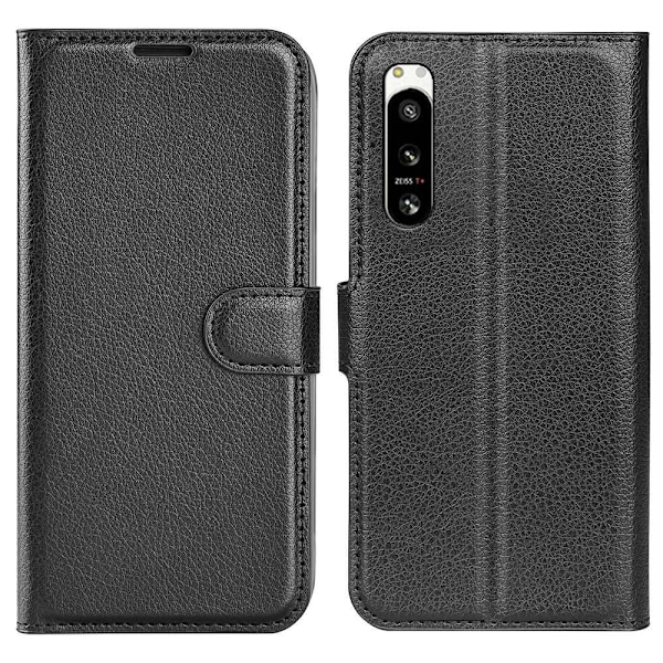 Klassisk Sony Xperia 5 Iv Flip Etui - Sort Black