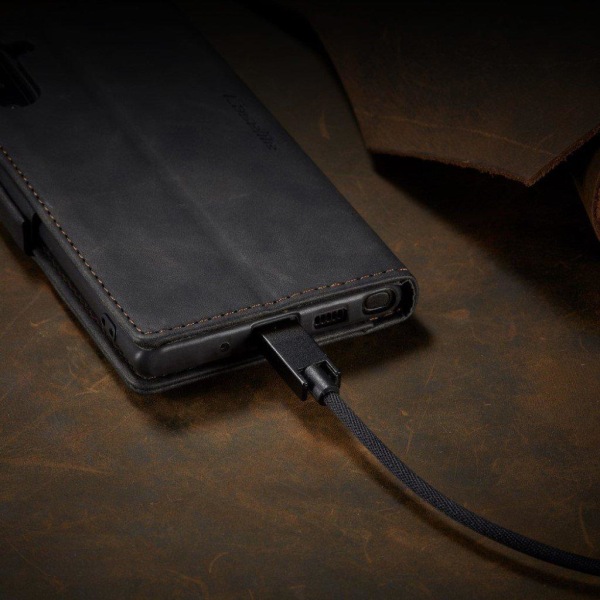 CaseMe Samsung Galaxy Note 20 Vintage Etui - Sort Black