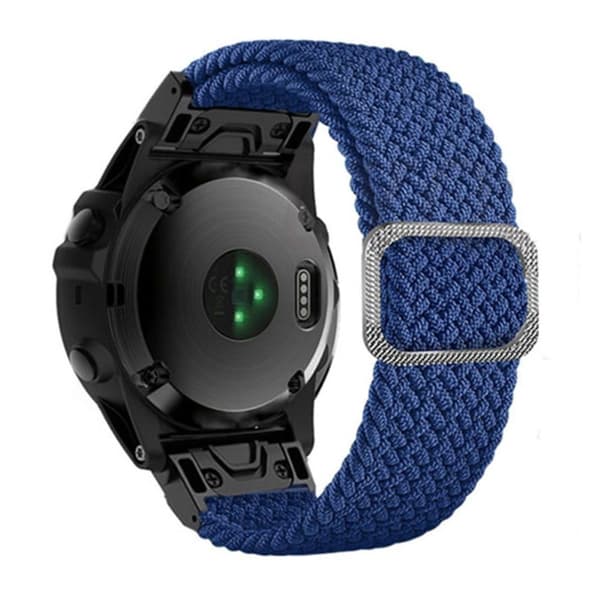 22 mm nylonarmband för Garmin-klocka med spänne - Blå Blå