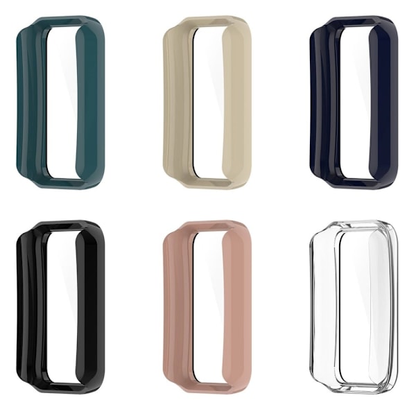 Oppo Band 2-cover med skærmbeskyttelse af hærdet glas - Sort Black