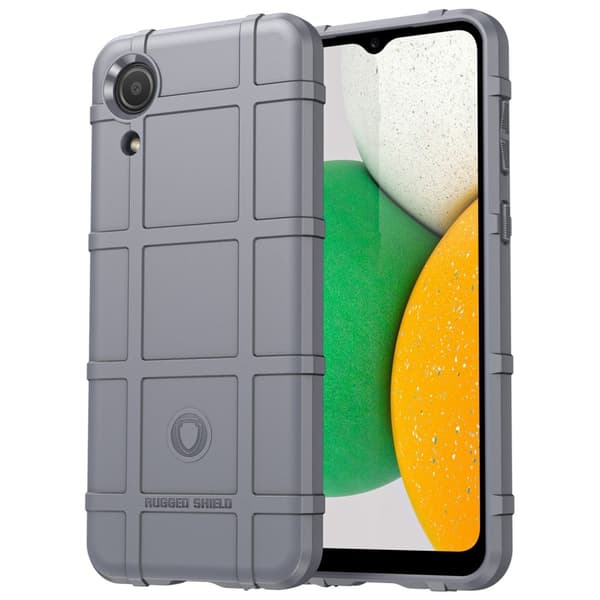 Rugged Shield Samsung Galaxy A03 Core skal - Silver/Grå Silvergrå