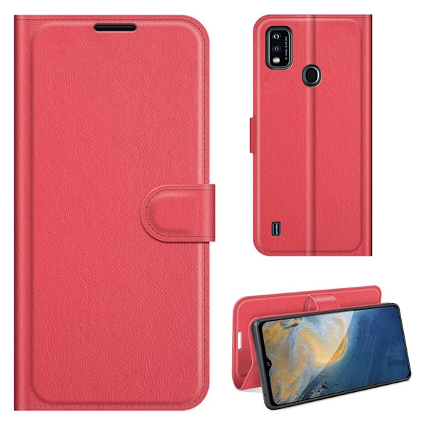 Classic ZTE Blade A51 Läppäkotelo - Punainen Red