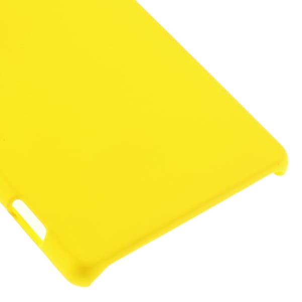 Gummi belagt hard Plastikk deksel for Sony Xperia M5 E5603 / M5 Dual E5633 - gul Yellow