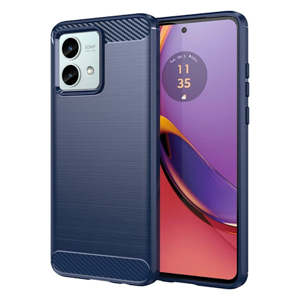 Carbon Flex Motorola Moto G84 skal - Blå Blå