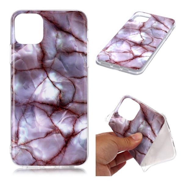 Marmormotiv iPhone 11 Pro Max skal - Ådrig Rosa Marmor Rosa
