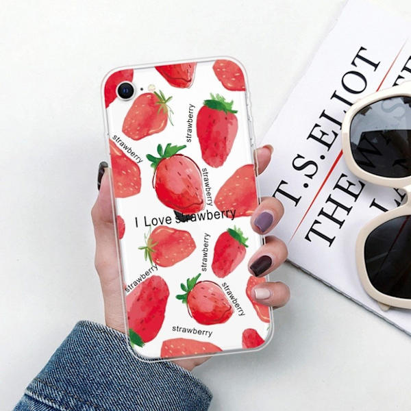Deco iPhone SE 2020 cover - Rød Red