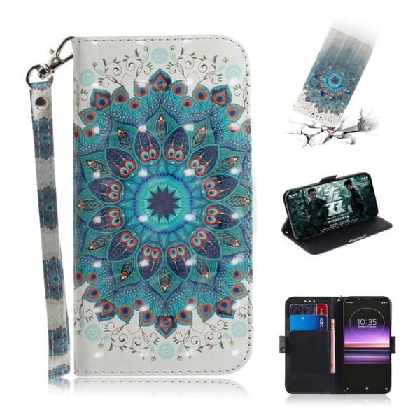 Sony Xperia 1 Skinneui Med Mønster - Mandala Multicolor