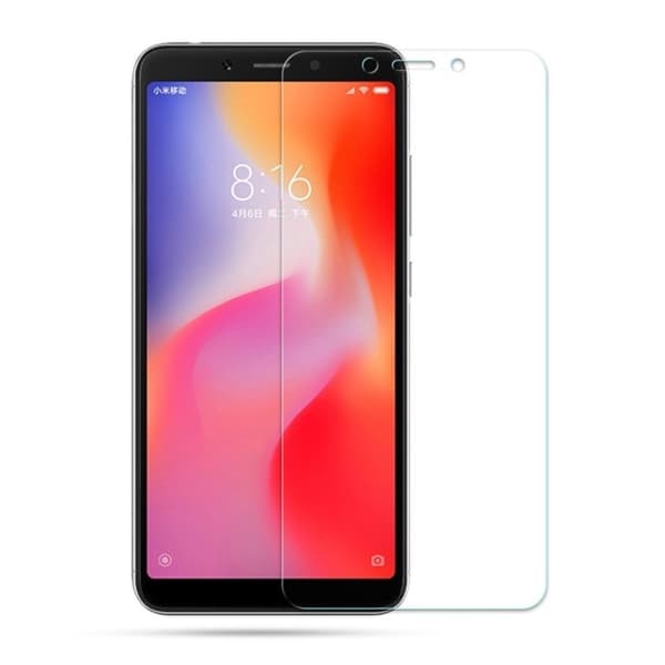 Xiaomi Redmi 6 skärmskydd tempererat glas explosionssäkert Transparent