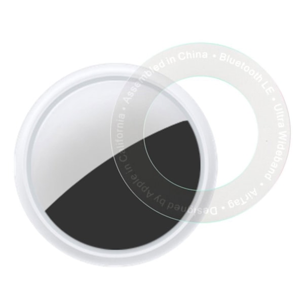 2Pcs clear front screen protector for AirTags Transparent