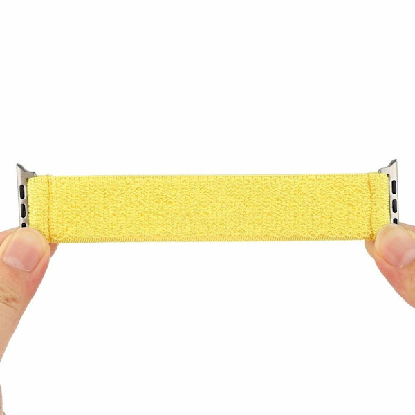 Apple Watch Series 6 / 5 44mm klæde mønster rem - gul White