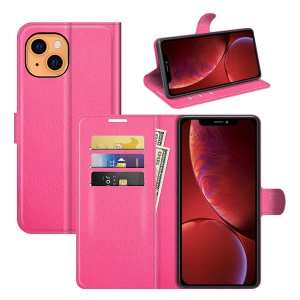 Classic iPhone 13 Mini flip etui - Rose Pink