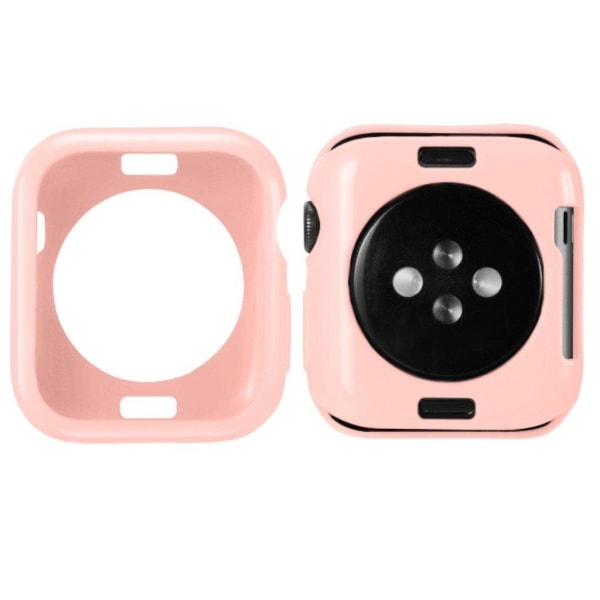 Apple Watch Series 5 44mm yksinkertainen silikonikotelo - Pinkki Pink