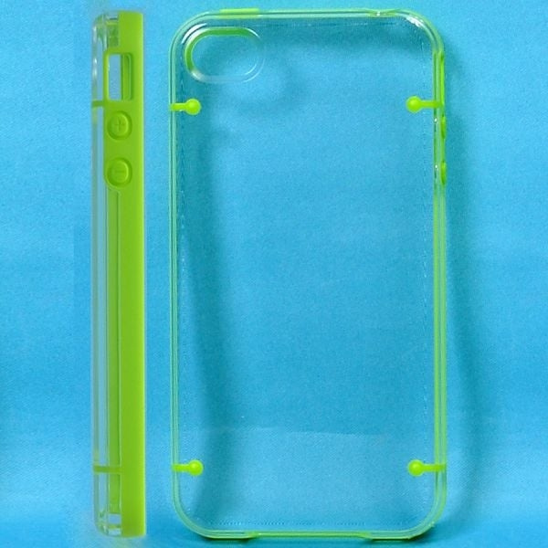 Dual Compound - Clear Back (Grön) iPhone 4S Skal Grön