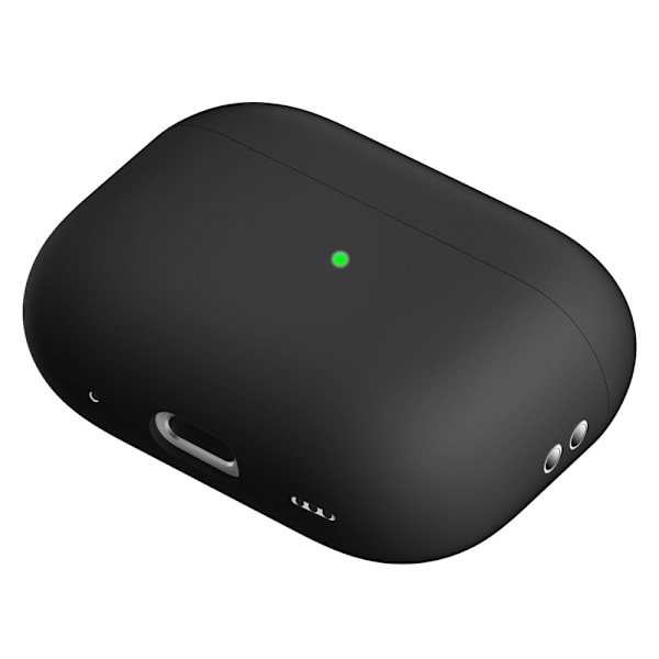 AirPods Pro 2 silikoneetui i hængeløs stil - Sort Black