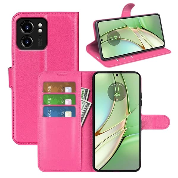 Classic Motorola Edge 40 Flippetui - Rose Pink