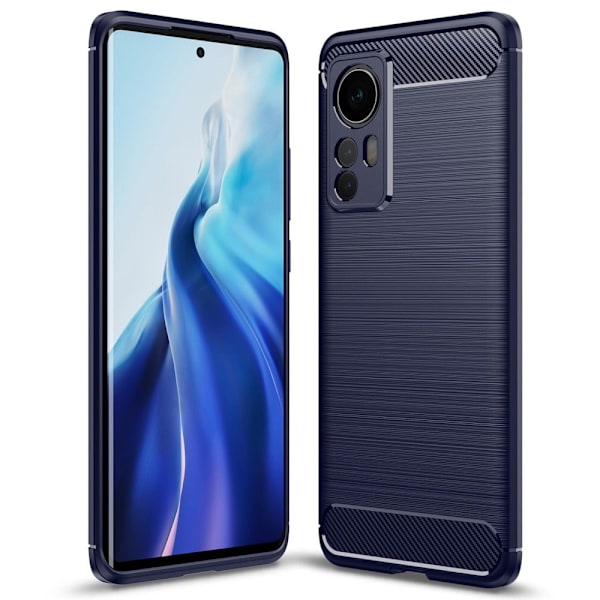 Carbon Flex Suojakotelo Xiaomi 12 - Sininen Blue