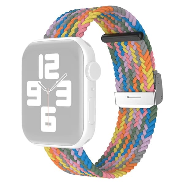 Apple Watch (45 mm) cool nylon-urrem - Farverig Lilla Purple