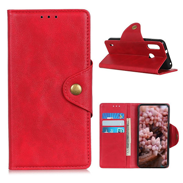 Alpha Motorola Moto E7 Power Flippetui - Rød Red