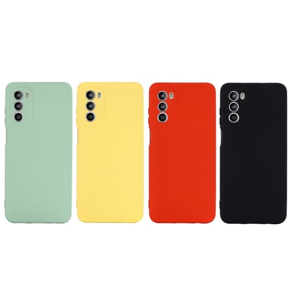 Matte Liquid Silikone Cover til Motorola Moto G52 - Sort Black