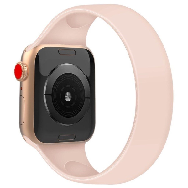 Apple Watch Series 5 / 4 44mm silikone flex-urrem - Lyserød Størrelse: L Pink