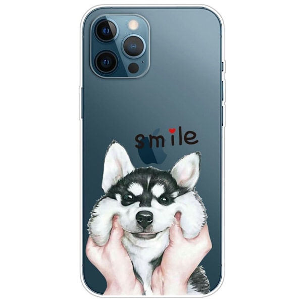 Deco iPhone 14 Pro deksel - Smilende Hund White