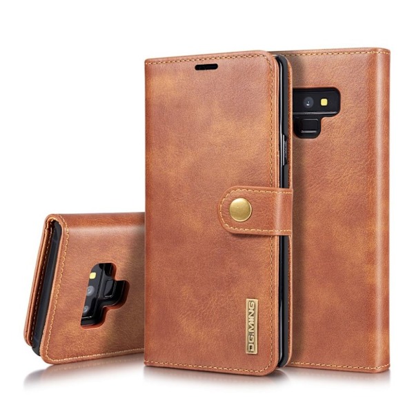DG.MING Samsung Galaxy Note9 2-in-1 lompakkokotelo - Ruskea Brown